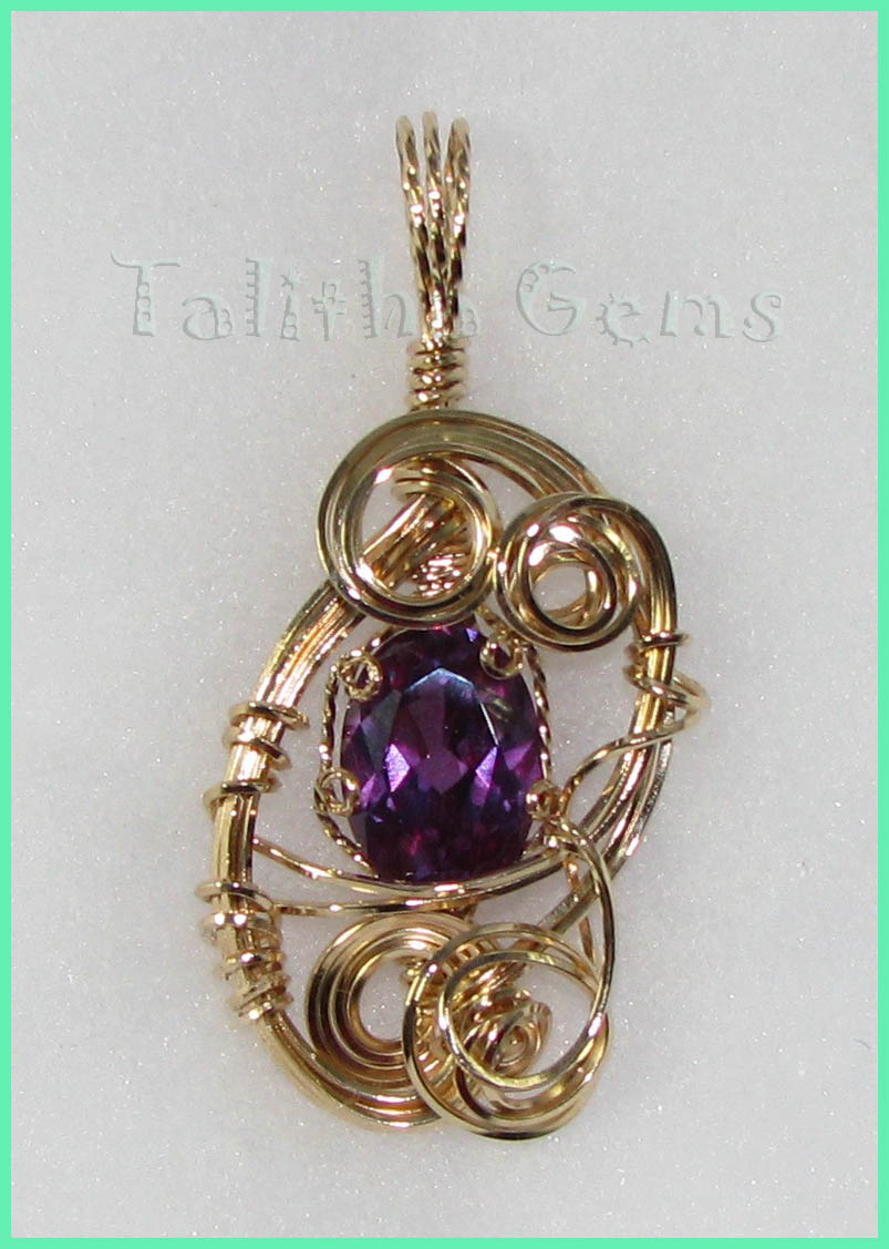 Gold Wire Wrapped Pendants Gallery